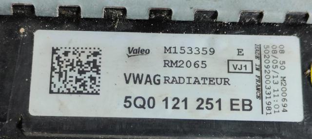 5Q0121251EB VAG Radiador de refrigeración del motor  comprar en Jaén