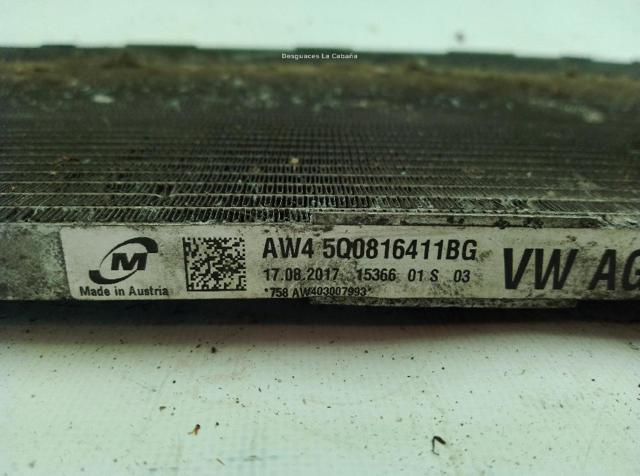 VAG 5Q0816411BH Condensador aire acondicionado  en stock Valencia