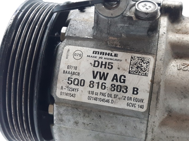 5Q0816803D VAG Compresor de aire acondicionado  en stock Córdoba