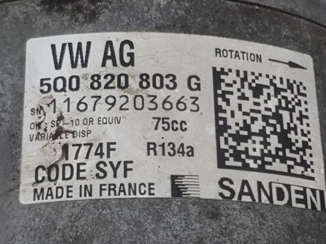 5Q0820803G Compresor de aire acondicionado  en stock Castellón