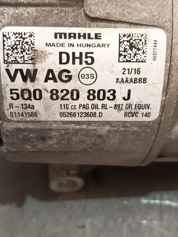 VAG 5Q0820803J Compresor de aire acondicionado  comprar en Ponferrada