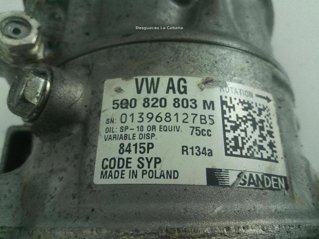 5Q0820803M VAG Compresor de aire acondicionado comprar Madrid