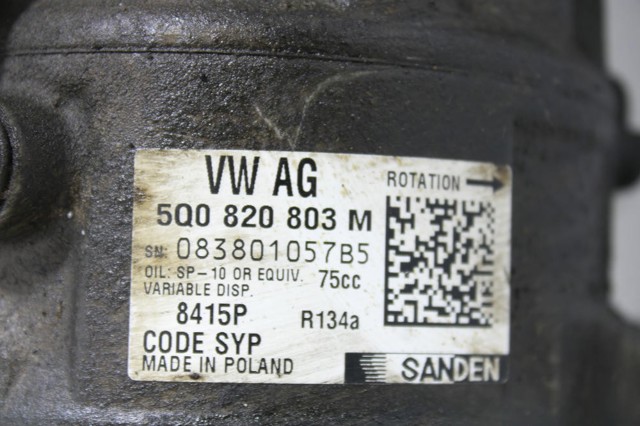 5Q0820803M VAG Compresor de aire acondicionado  en stock Córdoba