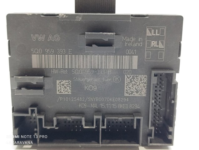 VAG 5Q0959393E Unidad de confort de la puerta delantera comprar Pamplona