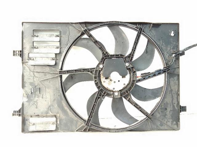 Difusor de radiador, ventilador de refrigeración, condensador del aire acondicionado, completo con motor y rodete 5Q0959455BG VAG