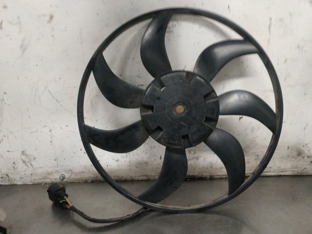 Difusor de radiador, ventilador de refrigeración, condensador del aire acondicionado, completo con motor y rodete 5Q0959455BG VAG