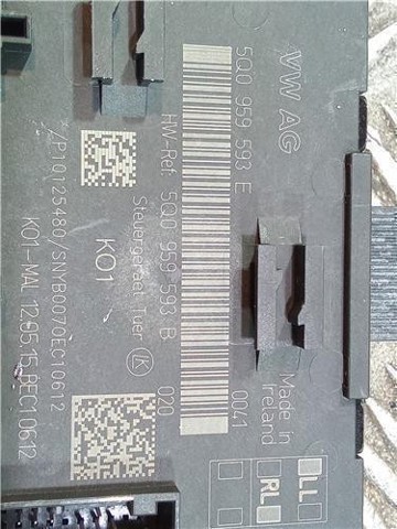 5Q0959592E VAG Unidad de confort de la puerta delantera  comprar en Lleida