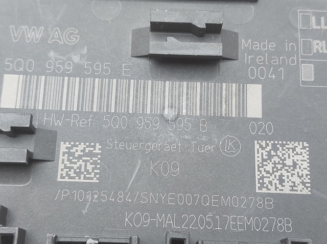 5Q0959595E VAG Módulo de confort de la puerta trasera  en stock Huelva