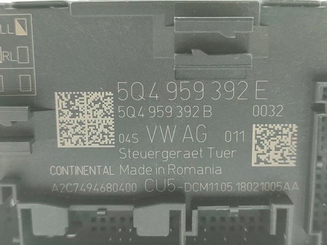 5Q4959392E Unidad de confort de la puerta delantera  en stock Castellón