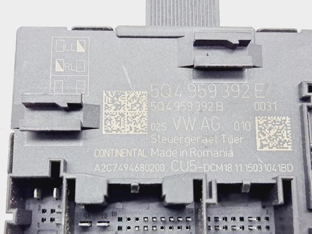 5Q4959392E VAG Unidad de confort de la puerta delantera  disponible Alicante
