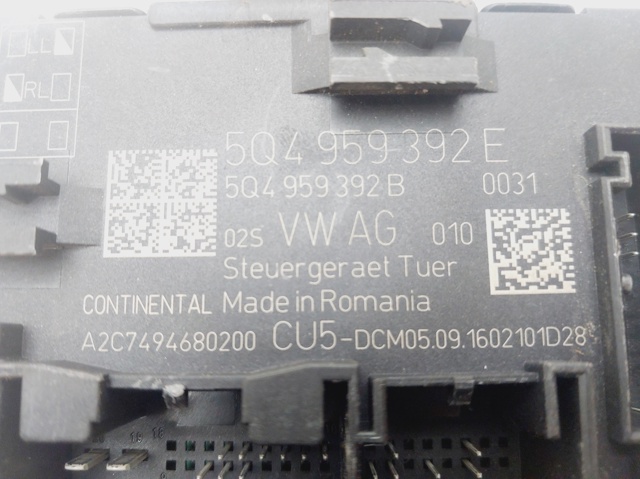 5Q4959392E VAG Unidad de confort de la puerta delantera  comprar en Lleida