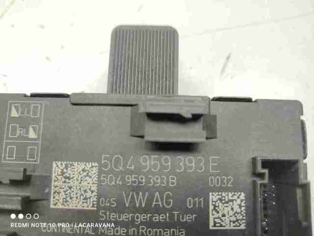 5Q4959393E VAG Unidad de confort de la puerta delantera  disponible Ourense