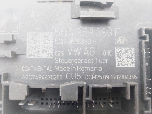 5Q4959393E VAG Unidad de confort de la puerta delantera  comprar en Oviedo