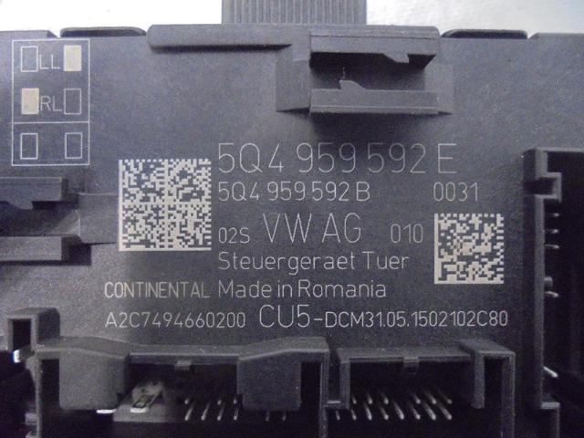 5Q4959592E VAG Unidad de confort de la puerta delantera  comprar en Jaén