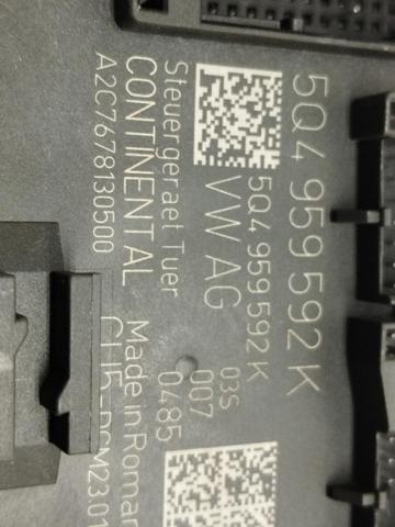 5Q4959592K VAG Unidad de confort de la puerta delantera  en stock Gandía