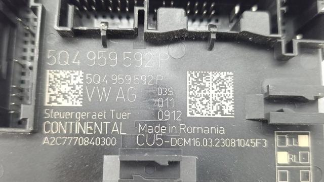 5Q4959592P Unidad de confort de la puerta delantera  comprar en Reus