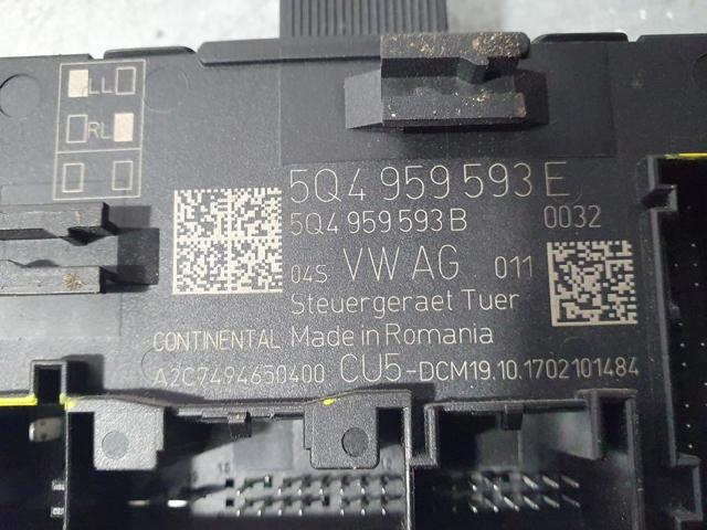 5Q4959593E VAG Unidad de confort de la puerta delantera comprar Alcalá