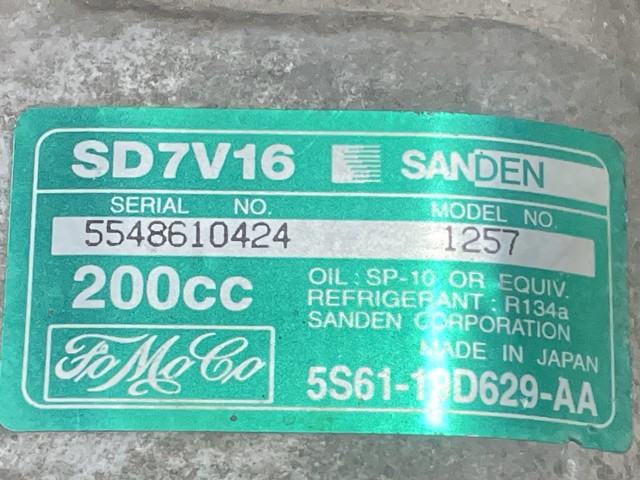 5S6119D629AA FORD Compresor de aire acondicionado  en stock Córdoba
