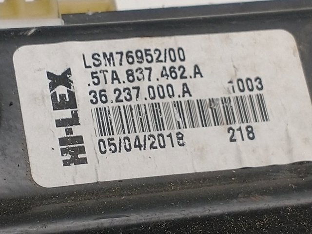 VAG 5TA837462A Mecanismo de elevalunas de la puerta delantera derecha  comprar en Ponferrada
