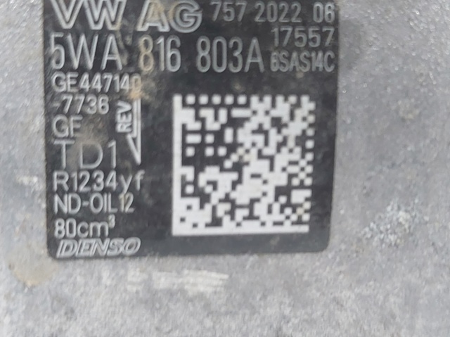 VAG 5WA816803A Compresor de aire acondicionado  en stock Terrassa