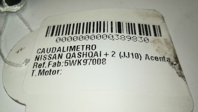 NISSAN 5WK97008 Sensor de flujo de masa de aire  comprar en Murcia