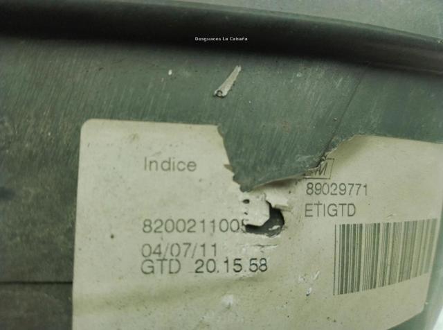 6001546788 RENAULT Faro izquierdo  disponible Vigo