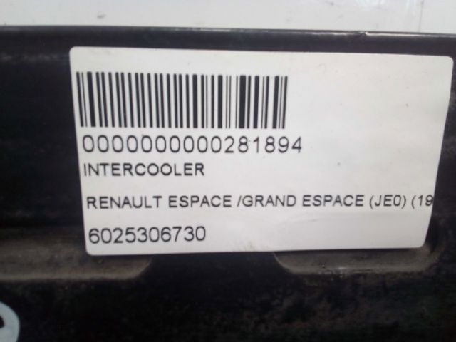 Radiador de aire, intercooler 6025306730 RENAULT