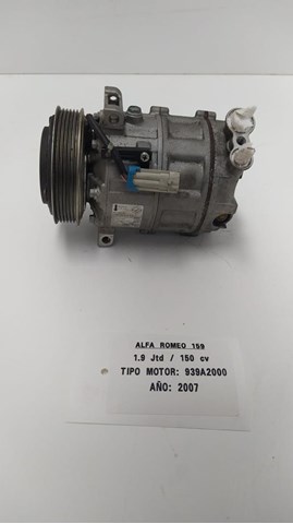 Compresor aire acondicionado para alfa romeo 159 1.9 jtdm 16v (939axc1b, 939axc12) 939a2000 60693331