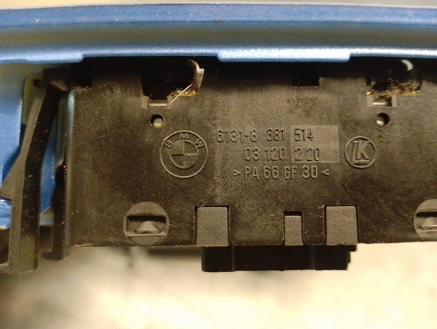 61318381514 BMW Botón de encendido del motor del elevalunas delantero derecho  disponible Ourense