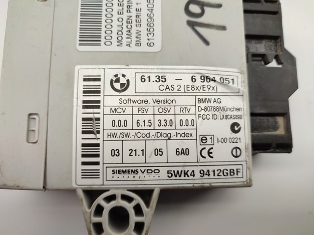 61356964051 Módulo de control del inmovilizador  comprar en Pontevedra