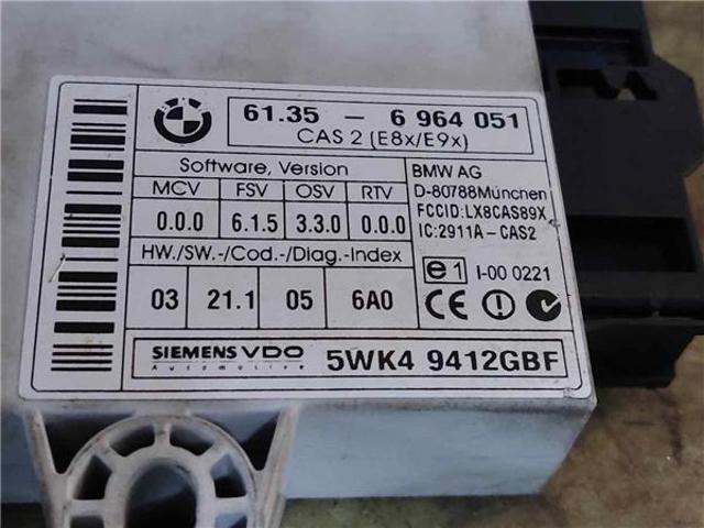 BMW 61356964051 Módulo de control del inmovilizador  disponible España