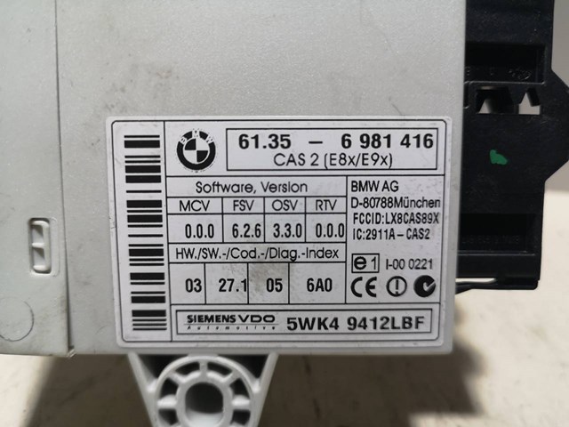 61356981416 BMW Módulo de control del inmovilizador  comprar en Jaén