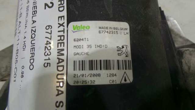 6204T1 Faro antiniebla izquierdo  comprar en Reus