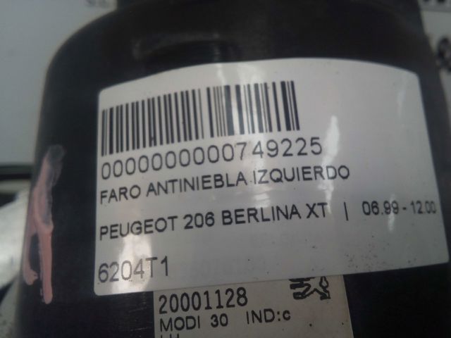 6204T1 PEUGEOT Faro antiniebla izquierdo  comprar en Oviedo