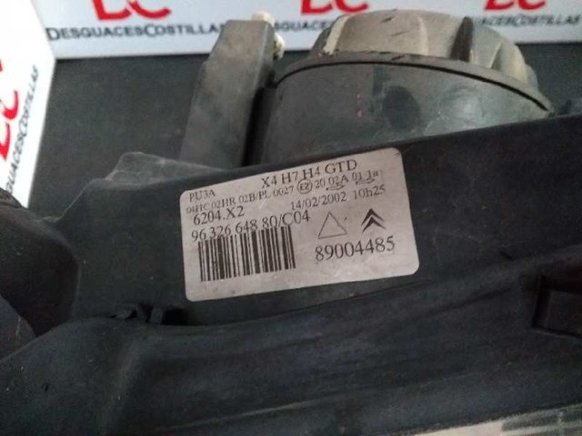 6204X2 PEUGEOT Faro izquierdo comprar Madrid
