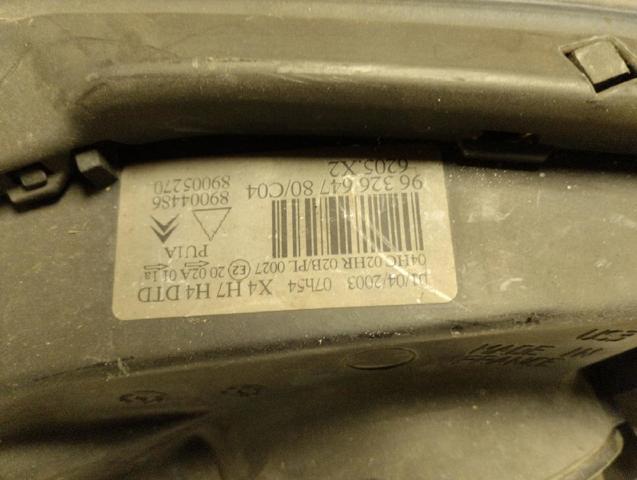 PEUGEOT 6205X2 Faro derecho comprar Tarragona