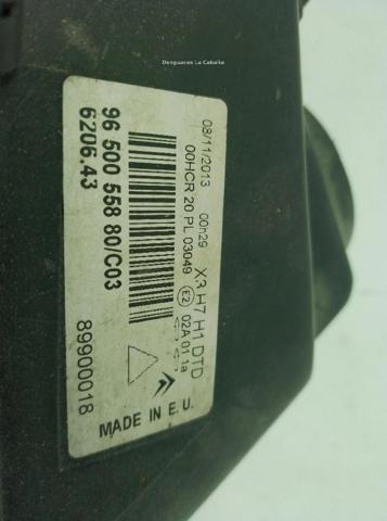 620643 PEUGEOT Faro derecho  comprar en Lleida