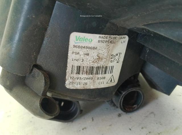 PEUGEOT 6206F0 Faro antiniebla derecho comprar Barcelona