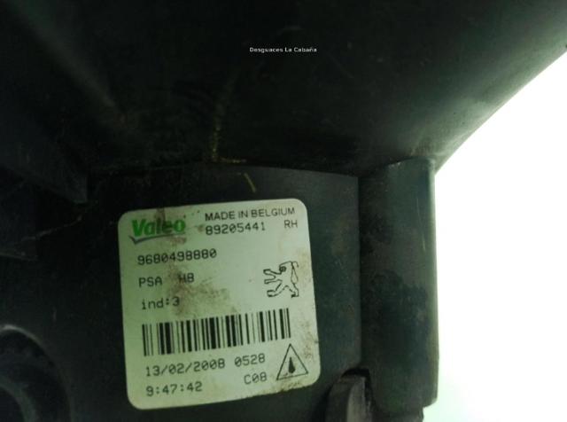 6206F0 PEUGEOT Faro antiniebla derecho  disponible Alicante