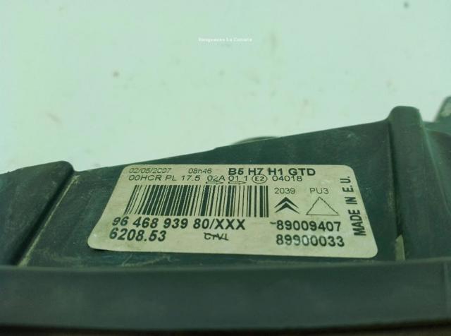 6206L4 PEUGEOT Faro derecho  disponible Vigo