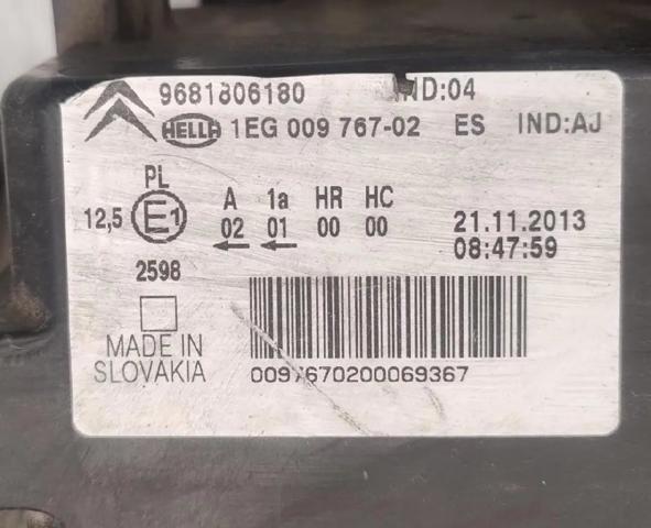 PEUGEOT 6206N5 Faro derecho  en stock Valencia