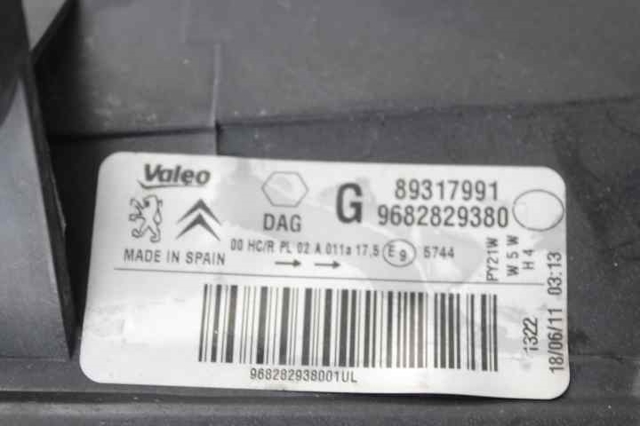 6208K4 Faro izquierdo  en stock Castellón