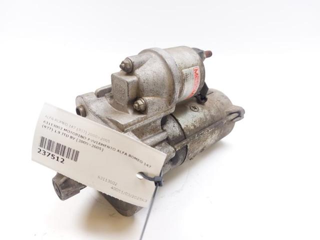 63113002 FIAT Motor de arranque  en stock Gandía
