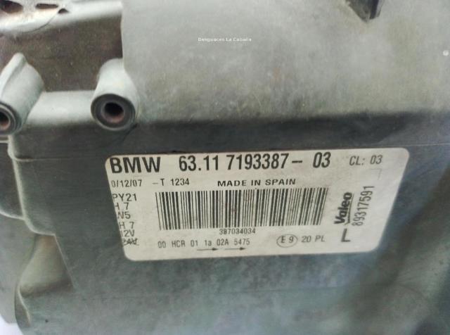 63117193387 BMW Faro izquierdo comprar Madrid