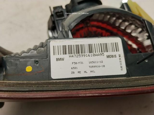 BMW 63217372794 Piloto trasero interior derecho comprar Tarragona