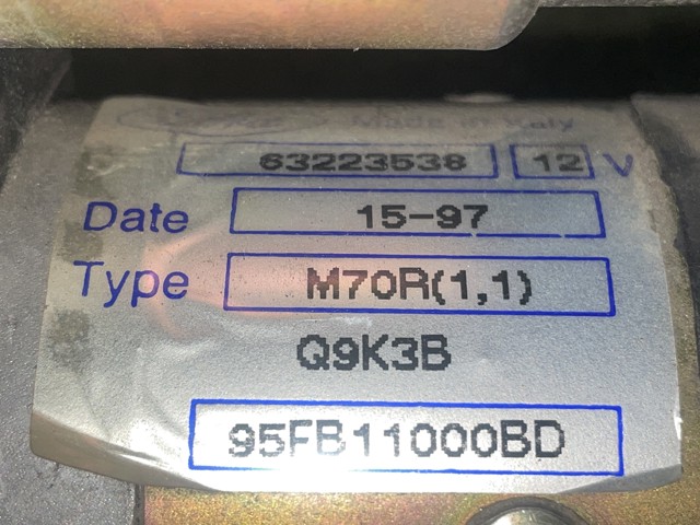 63223538 FORD Motor de arranque  en stock Gandía