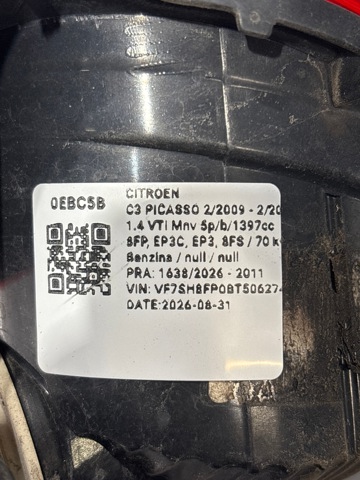 6351HK PEUGEOT Luz trasera de parachoques derecha comprar Alcalá