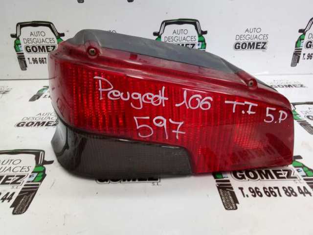 Cristal de luz trasera izquierda 635243 PEUGEOT