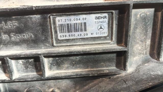 MERCEDES 6385012701 Radiador de refrigeración del motor  comprar en Murcia