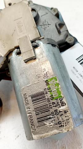 6405J9 PEUGEOT Motor limpiaparabrisas, trasera  en stock Gandía